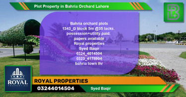 Residential Plot for Sale in Bahria Orchard, Lahore - (BP-60138)