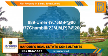 Residential Plot for Sale in Bahria Town, Lahore - (BP-60153)