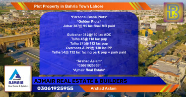 Residential Plot for Sale in Bahria Town, Lahore - (BP-60158)