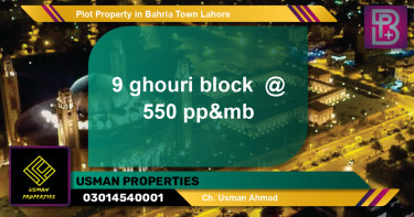 Residential Plot for Sale in Bahria Town, Lahore - (BP-60176)