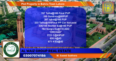 Residential Plot for Sale in Bahria Town, Lahore - (BP-60205)