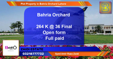 Residential Plot for Sale in Bahria Orchard, Lahore - (BP-60206)