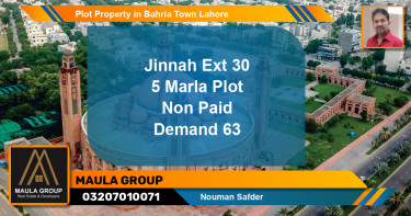 Residential Plot for Sale in Bahria Town, Lahore - (BP-60219)