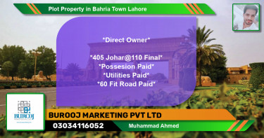Residential Plot for Sale in Bahria Town, Lahore - (BP-60235)