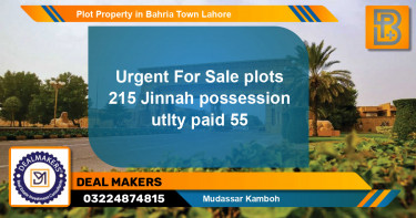 Residential Plot for Sale in Bahria Town, Lahore - (BP-60271)