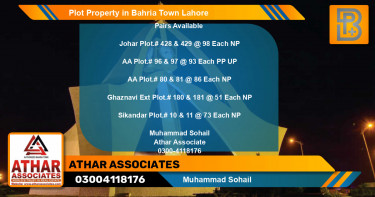 Residential Plot for Sale in Bahria Town, Lahore - (BP-60307)