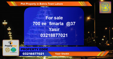 Residential Plot for Sale in Bahria Town, Lahore - (BP-60320)
