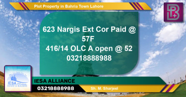 Residential Plot for Sale in Bahria Town, Lahore - (BP-60322)