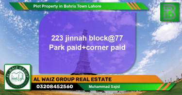 Residential Plot for Sale in Bahria Town, Lahore - (BP-60366)