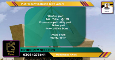 Residential Plot for Sale in Bahria Town, Lahore - (BP-60368)