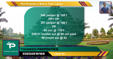 Residential Plot for Sale in Bahria Town, Lahore - (BP-60425)