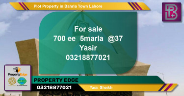 Residential Plot for Sale in Bahria Town, Lahore - (BP-60464)