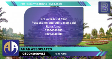 Residential Plot for Sale in Bahria Town, Lahore - (BP-60486)