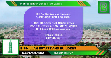 Residential Plot for Sale in Bahria Town, Lahore - (BP-60509)
