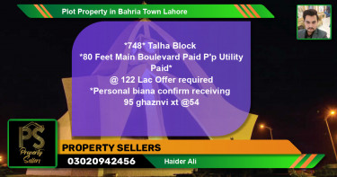 Residential Plot for Sale in Bahria Town, Lahore - (BP-60528)