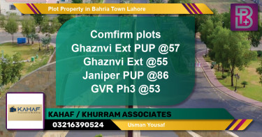 Residential Plot for Sale in Bahria Town, Lahore - (BP-60532)