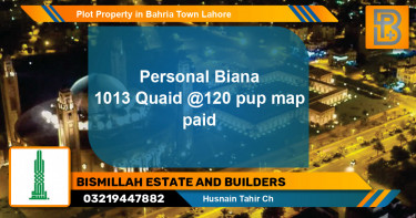 Residential Plot for Sale in Bahria Town, Lahore - (BP-60534)