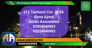 Residential Plot for Sale in Bahria Town, Lahore - (BP-60545)