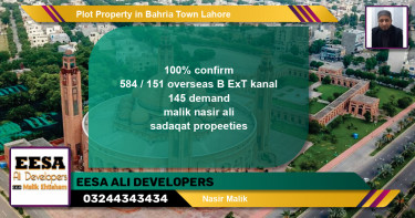 Residential Plot for Sale in Bahria Town, Lahore - (BP-60552)