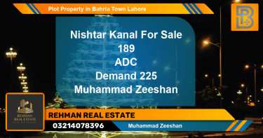 Residential Plot for Sale in Bahria Town, Lahore - (BP-60581)