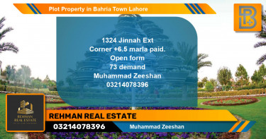 Residential Plot for Sale in Bahria Town, Lahore - (BP-60584)