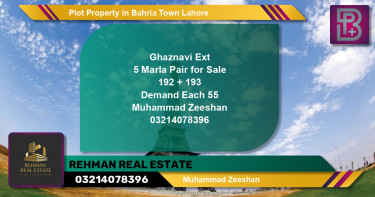 Residential Plot for Sale in Bahria Town, Lahore - (BP-60589)