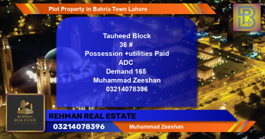 Residential Plot for Sale in Bahria Town, Lahore - (BP-60592)