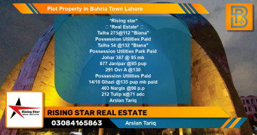 Residential Plot for Sale in Bahria Town, Lahore - (BP-60604)