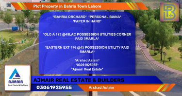 Residential Plot for Sale in Bahria Town, Lahore - (BP-60659)