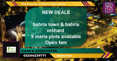 Residential Plot for Sale in Bahria Town, Lahore - (BP-60665)