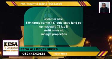 Residential Plot for Sale in Bahria Town, Lahore - (BP-60685)
