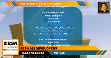 Residential Plot for Sale in Bahria Town, Lahore - (BP-60727)