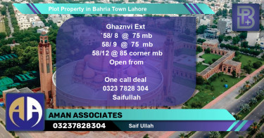 Residential Plot for Sale in Bahria Town, Lahore - (BP-60736)