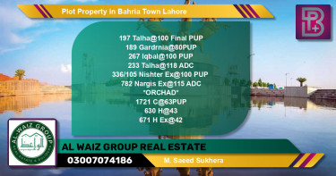 Residential Plot for Sale in Bahria Town, Lahore - (BP-60745)