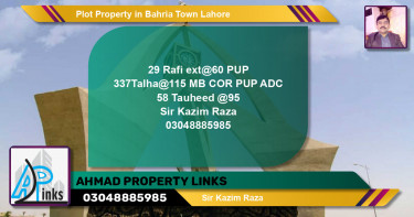 Residential Plot for Sale in Bahria Town, Lahore - (BP-60746)