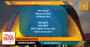 Residential Plot for Sale in Bahria Town, Lahore - (BP-60752)
