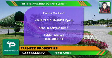 Residential Plot for Sale in Bahria Orchard, Lahore - (BP-60771)