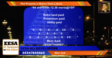 Residential Plot for Sale in Bahria Town, Lahore - (BP-60844)