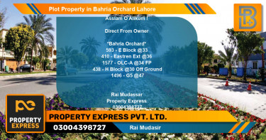 Residential Plot for Sale in Bahria Orchard, Lahore - (BP-60856)