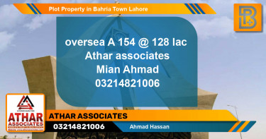 Residential Plot for Sale in Bahria Town, Lahore - (BP-60884)