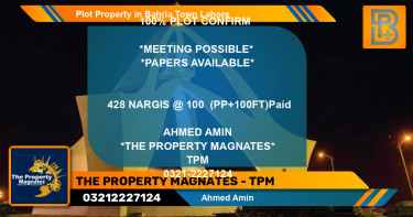 Residential Plot for Sale in Bahria Town, Lahore - (BP-60916)
