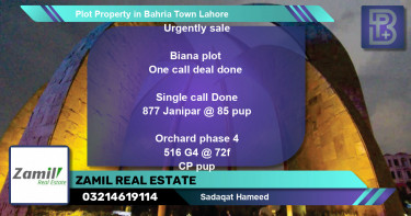 Residential Plot for Sale in Bahria Town, Lahore - (BP-60939)
