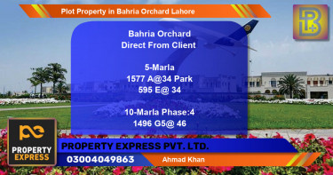 Residential Plot for Sale in Bahria Orchard, Lahore - (BP-60950)