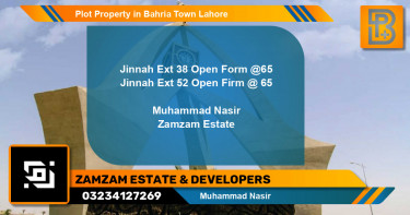 Residential Plot for Sale in Bahria Town, Lahore - (BP-60961)