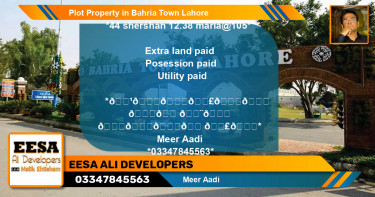 Residential Plot for Sale in Bahria Town, Lahore - (BP-60993)