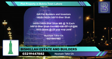 Residential Plot for Sale in Bahria Town, Lahore - (BP-61036)