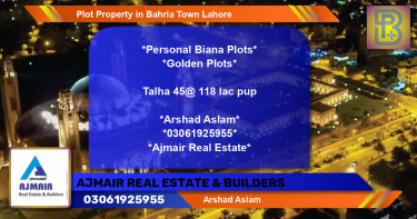 Residential Plot for Sale in Bahria Town, Lahore - (BP-61039)
