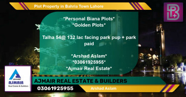 Residential Plot for Sale in Bahria Town, Lahore - (BP-61042)