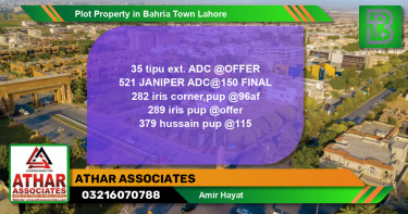 Residential Plot for Sale in Bahria Town, Lahore - (BP-61050)