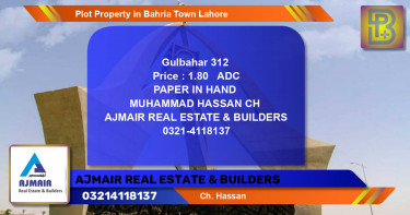 Residential Plot for Sale in Bahria Town, Lahore - (BP-61061)